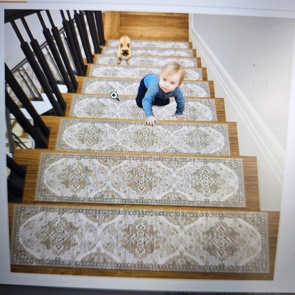 NEW 7 Piece Rubber Runners for Stairs Non Slip - Picture 1 of 12